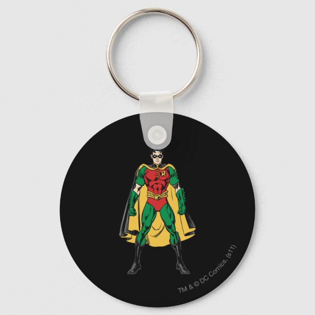 Robin Classic Stance Key Ring (Front)