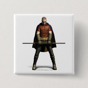 Robin Colour 15 Cm Square Badge