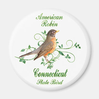 Robin Connecticut State Bird Magnet