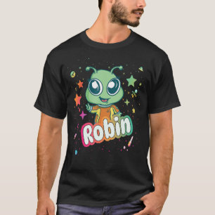 ROBIN - Cute Boy Name with cute Alien T-Shirt