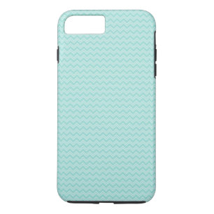 Robin Egg Blue and White Zig Zag iPhone 8 Plus/7 Plus Case