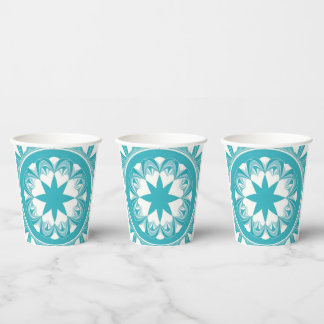 Robin Egg Blue Paper Cups