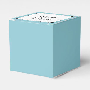 Robin Egg Blue Posh Wedding Favour Box