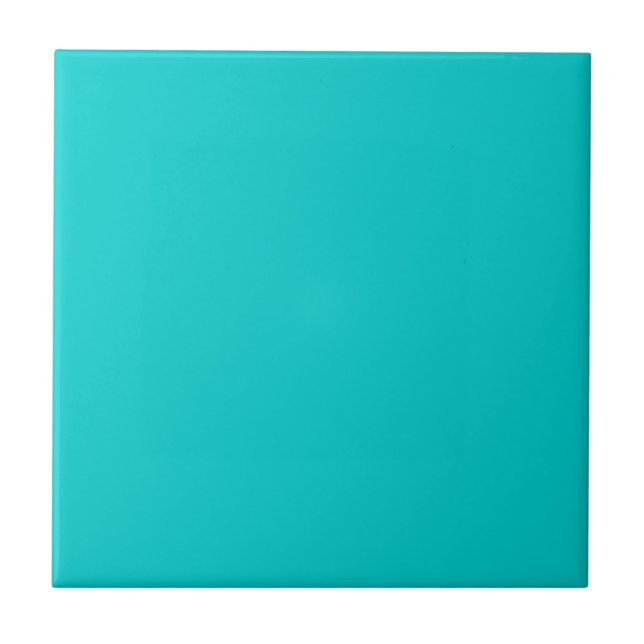 Robin Egg Blue Solid Colour | Classic | Elegant Ceramic Tile (Front)
