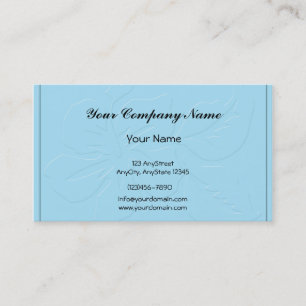 Robin Egg Blue Tone on Tone Hibiscus Business Card