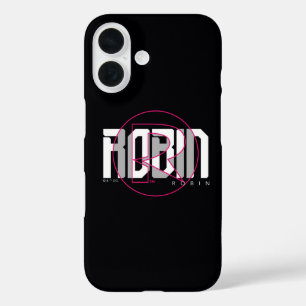 Robin Hi-Tech Name Graphic iPhone 16 Case