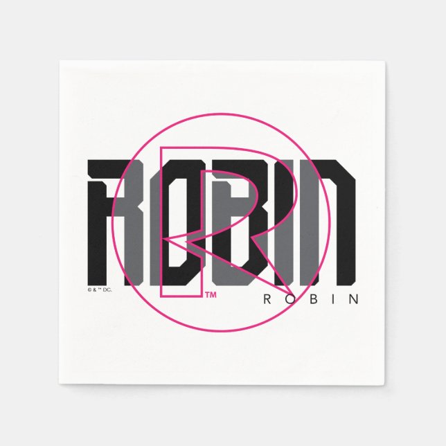 Robin Hi-Tech Name Graphic Napkin (Front)