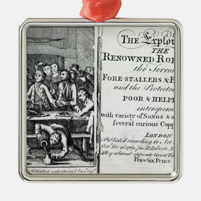 Robin Hood and his mother Metal Ornament (Front)