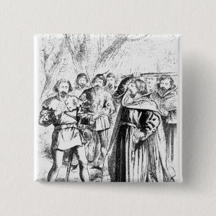 Robin Hood and King Richard I 15 Cm Square Badge