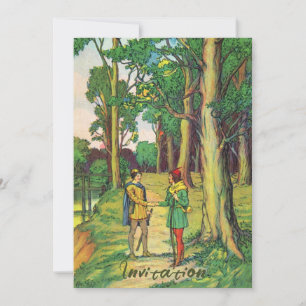 Robin Hood And Little John Invitation