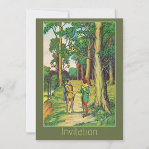 Robin Hood And Little John  Invitation