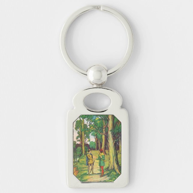 Robin Hood And Little John  Key Ring (Front)