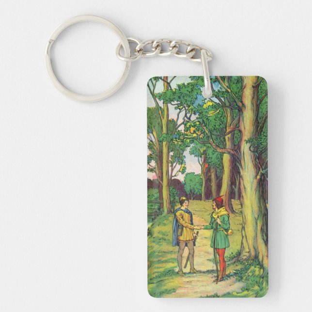 Robin Hood And Little John Key Ring (Front)