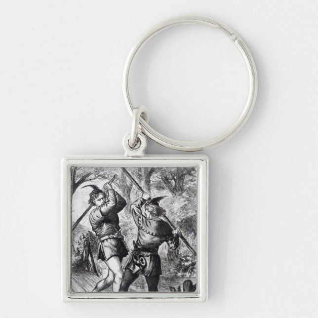 Robin Hood and Little John Key Ring (Front)