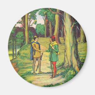 Robin Hood And Little John Magnet