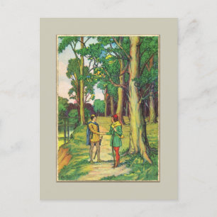 Robin Hood And Little John Postcard