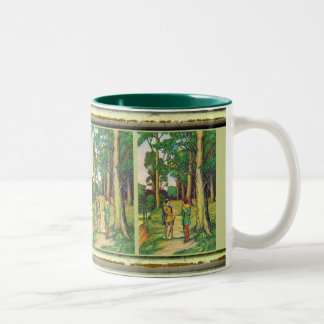 Robin Hood And Little John Two-Tone Coffee Mug