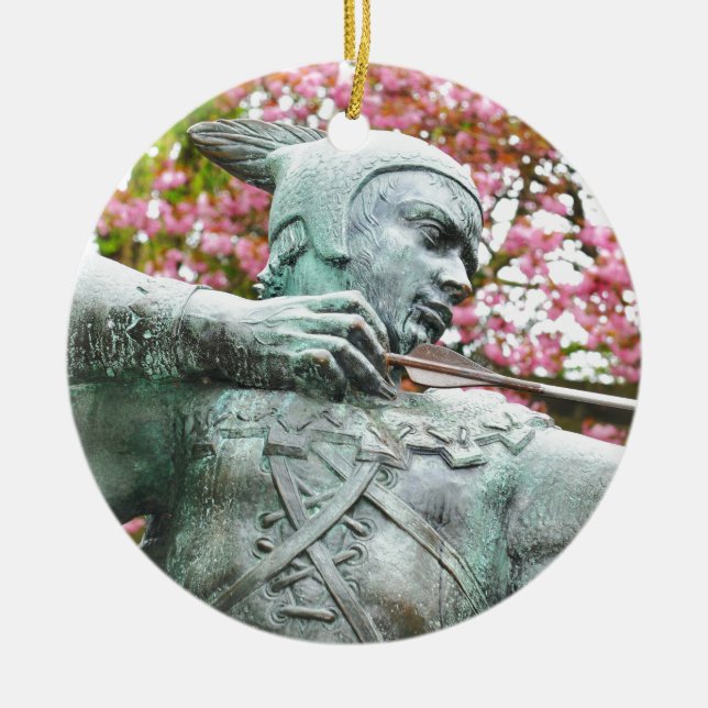 Robin Hood Ceramic Ornament (Front)