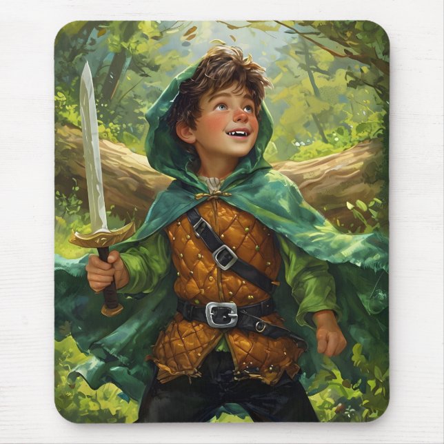 Robin Hood depicted as a child Mouse Pad (Front)