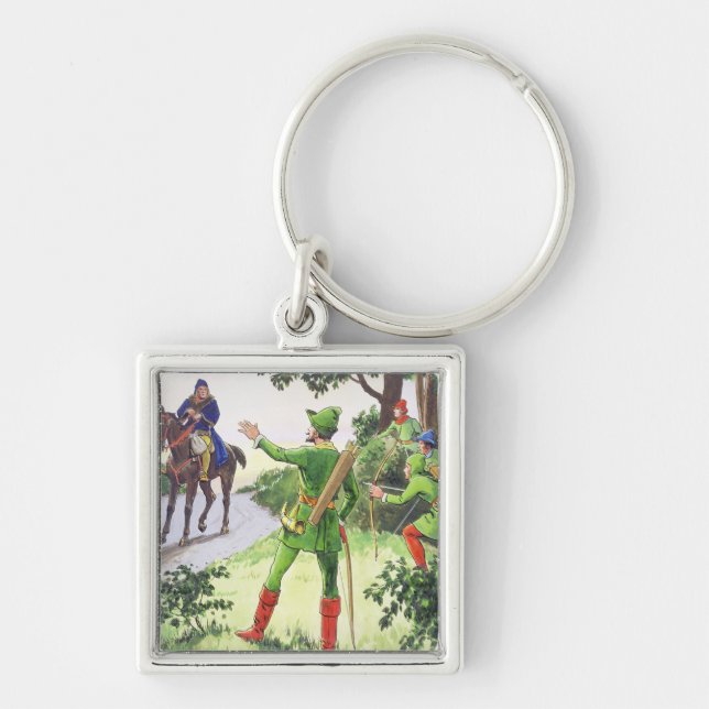 Robin Hood, from 'Peeps into the Past', published Key Ring (Front)