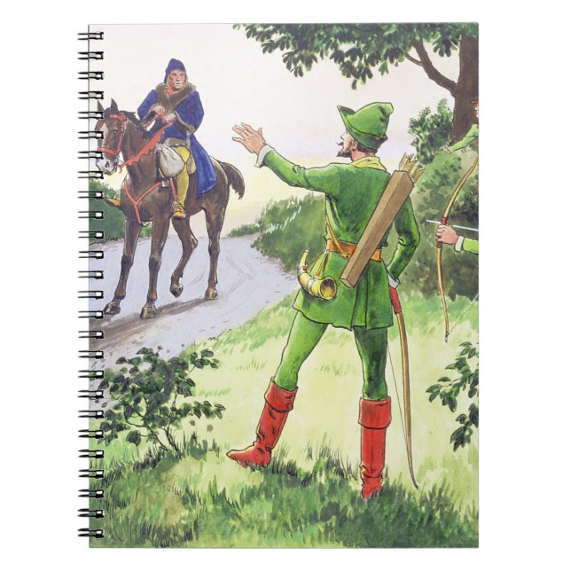 Robin Hood, from 'Peeps into the Past', published Notebook (Front)