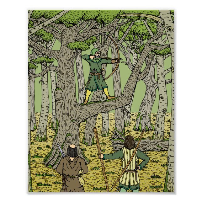 Robin Hood in Sherwood Forest Photo Print (Front)