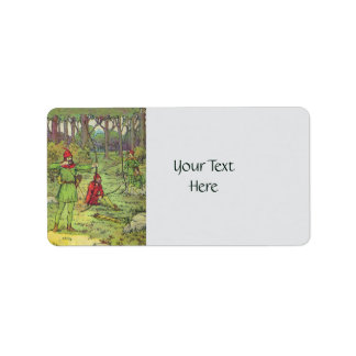 Robin Hood In The Forest Label