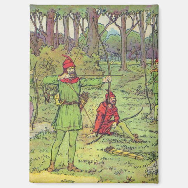 Robin Hood In The Forest  Magnet (Front)