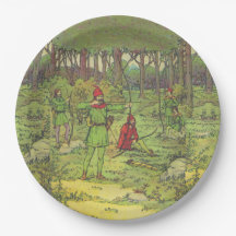 Robin Hood In The Forest Paper Plates