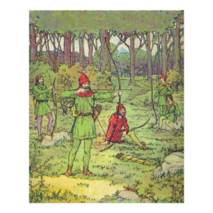 Robin Hood In The Forest  Photo Print