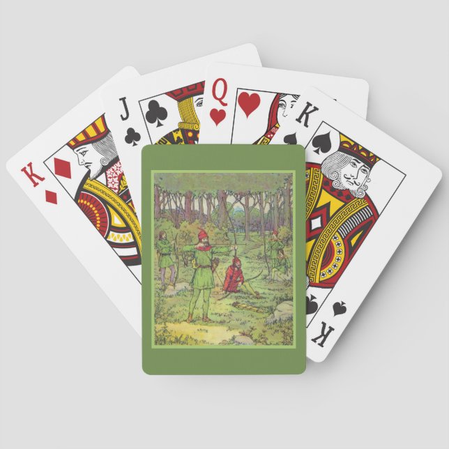 Robin Hood In The Forest  Playing Cards (Back)