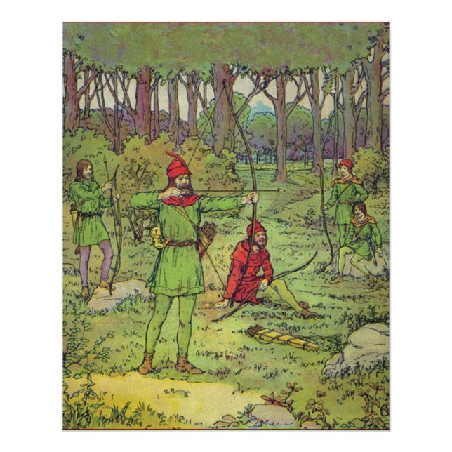 Robin Hood In The Forest Poster (Front)
