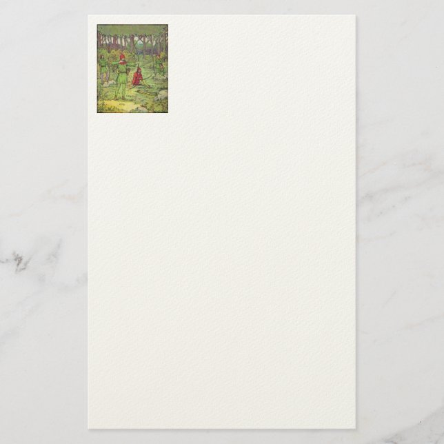Robin Hood In The Forest  Stationery (Front)