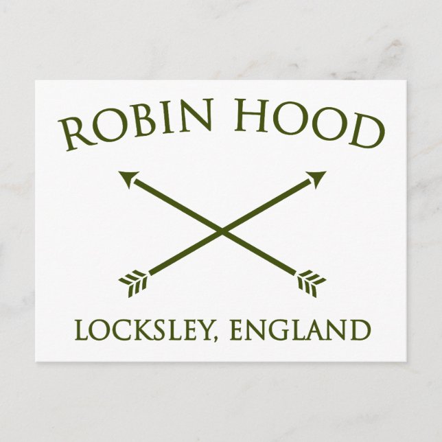 robin hood of locksley postcard (Front)