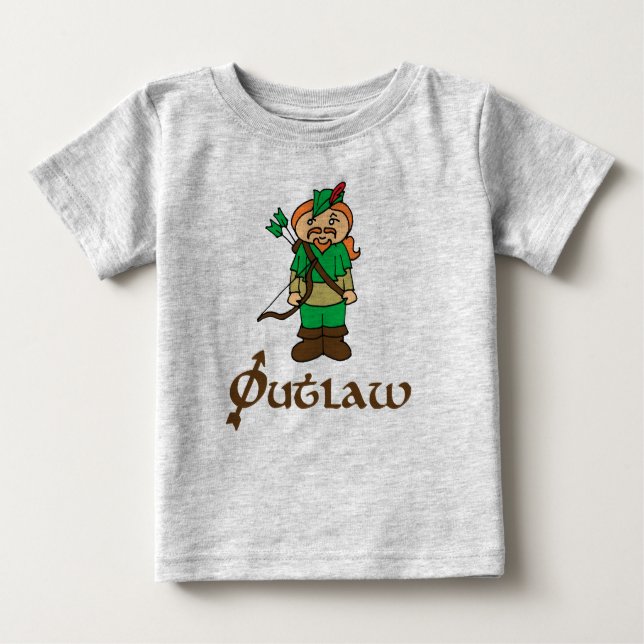 Robin Hood Outlaw Archery baby kids bodysuit shirt (Front)