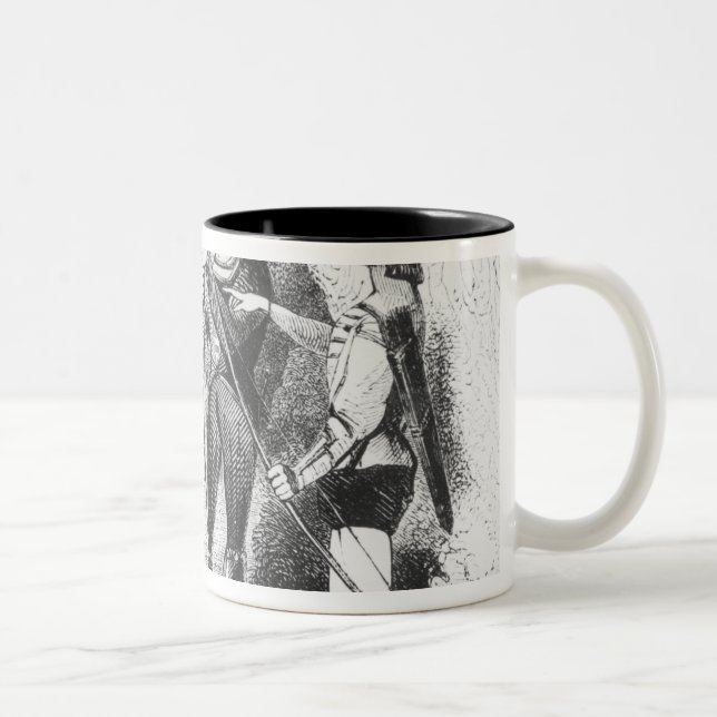 Robin Hood, Scarlet and John Two-Tone Coffee Mug (Right)
