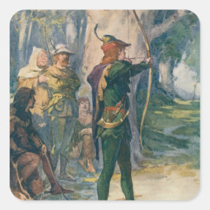 Robin Hood Square Sticker