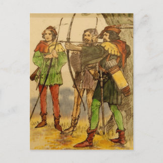 Robin Hood Vintage Design Postcard
