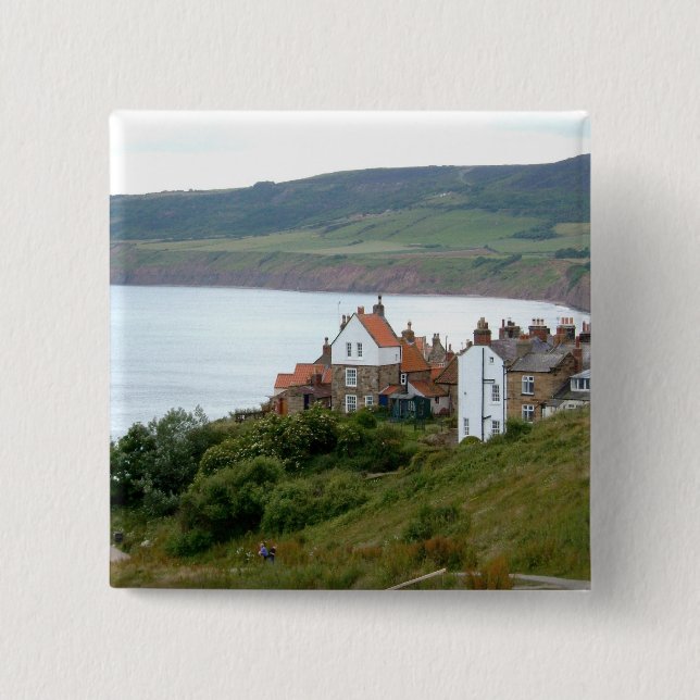 Robin Hood's Bay 15 Cm Square Badge (Front)