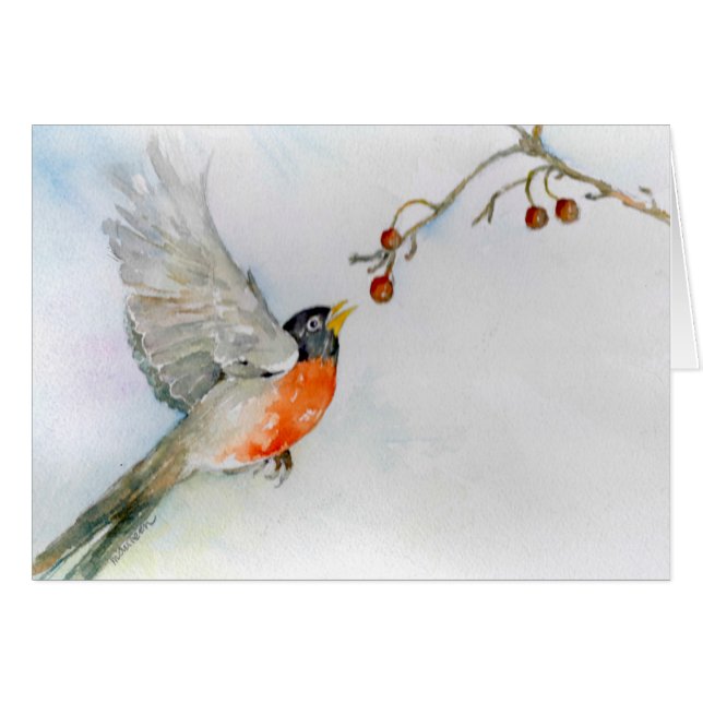 Robin in Flight (Front Horizontal)