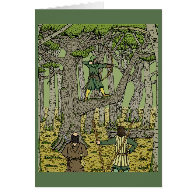 Robin in Sherwood Greeting Card (Front)
