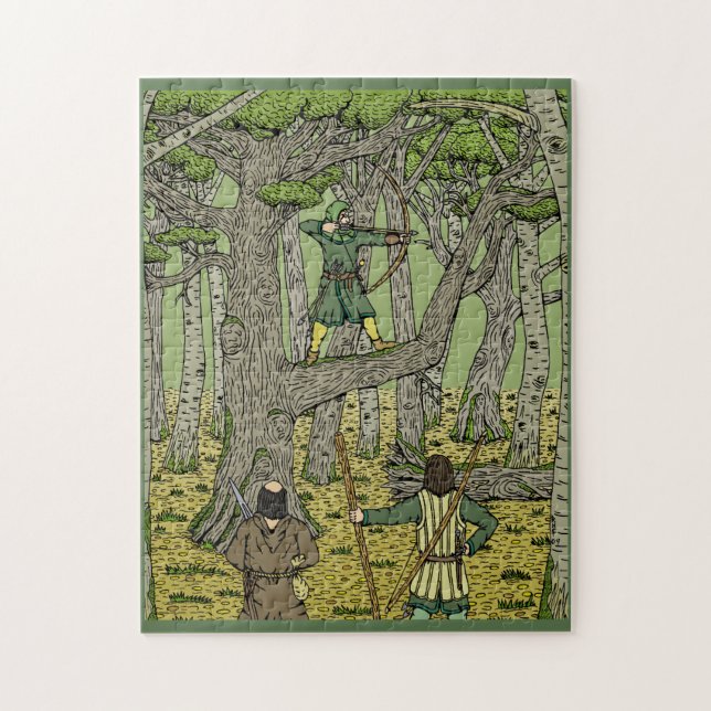 Robin in Sherwood Jigsaw Puzzle (Vertical)