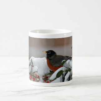 Robin in Snow Mug