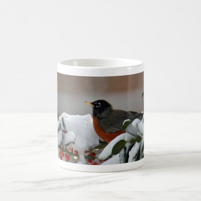 Robin in Snow Mug (Center)