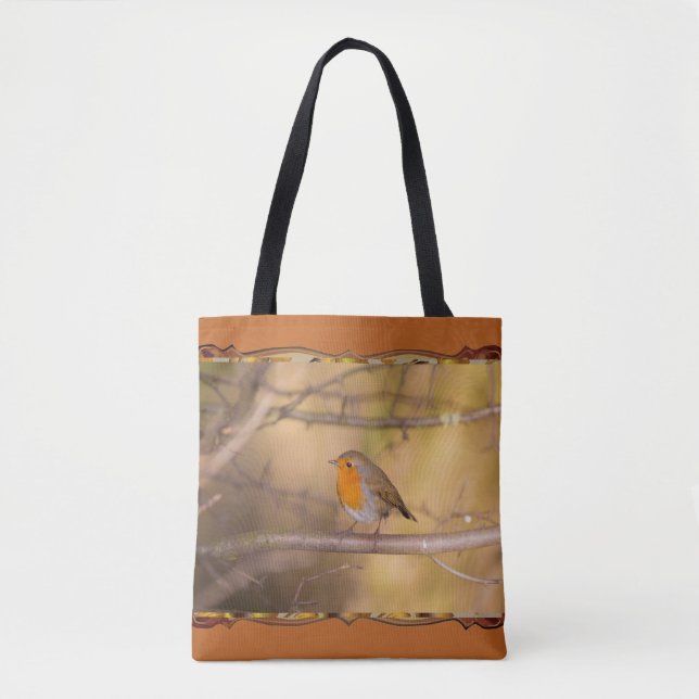 Robin In The Woods Tote Bag (Front)