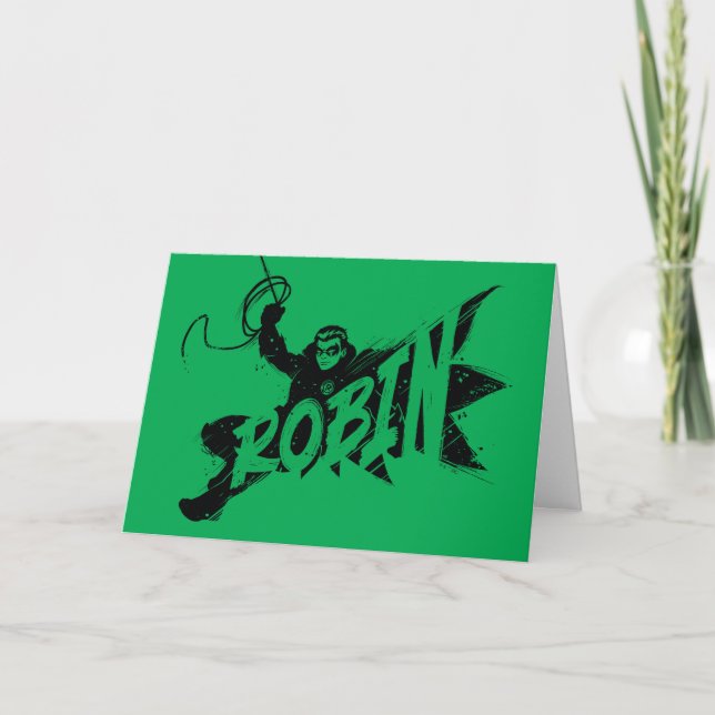 Robin Ink Brush Name Card (Front)