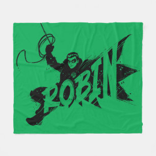 Robin Ink Brush Name Fleece Blanket