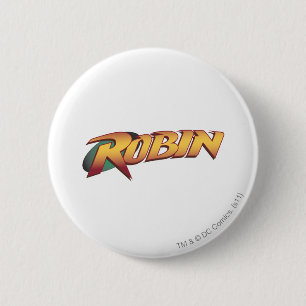 Robin Name Logo 6 Cm Round Badge