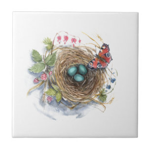 Robin Nest Ceramic Tile