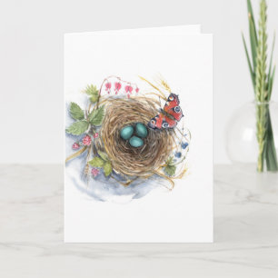 Robin Nest Holiday Card